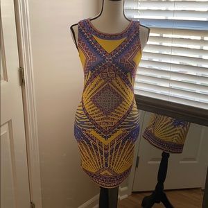 Patterned bodycon dress
